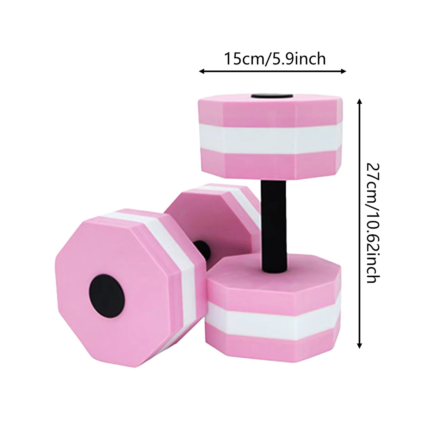 EVA Dumbbells for Water Fitness Swimming Equipment Unisex Aqua Gym Training Gear Lightweight Non Slip