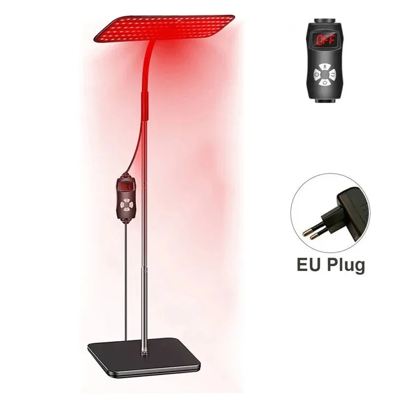 660nm 850nm Near Infrared Light Panel Red Light Lamp With Timer Face and Body Home Use Relief Pain Device with Adjustable Stand