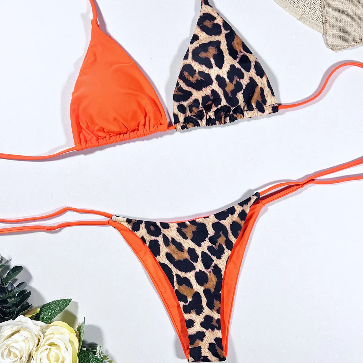 Micro Bikini 2024 Sexy Brazilian Biquini Bikinis Set Leopard Women Swimsuit Female Swimwear Swimming Suit Beachwear Bathing Suit