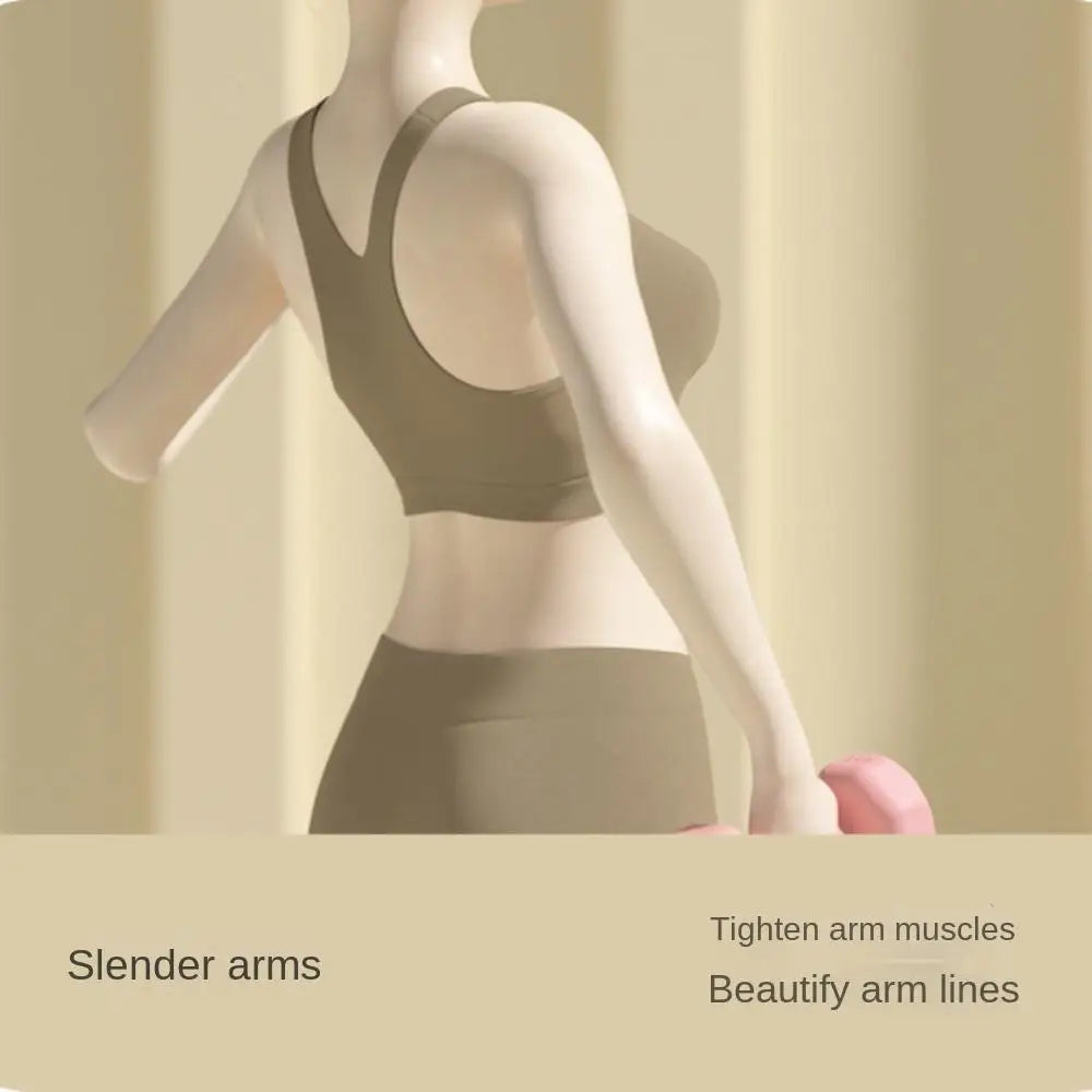 1PC High Quality 1kg Fitness Dumbbell Set PVC Waterproof Non-Slip Anti-Roll Kettlebell Small Dumbbell Women's Fitness