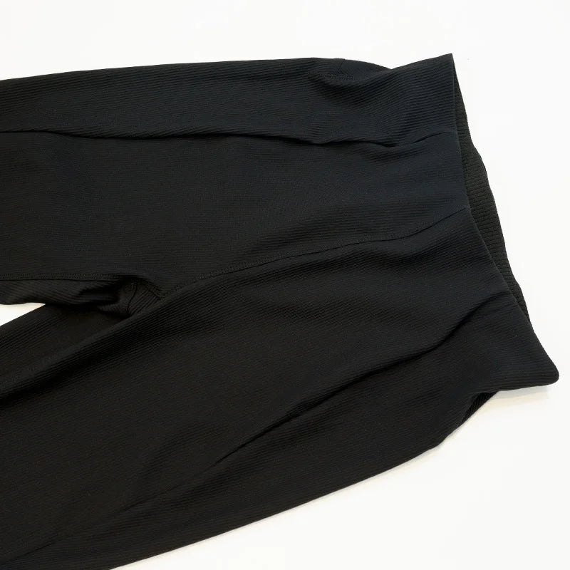 Yoga Pants for Women, High-Waisted, Ribbed, Flared, Comfortable