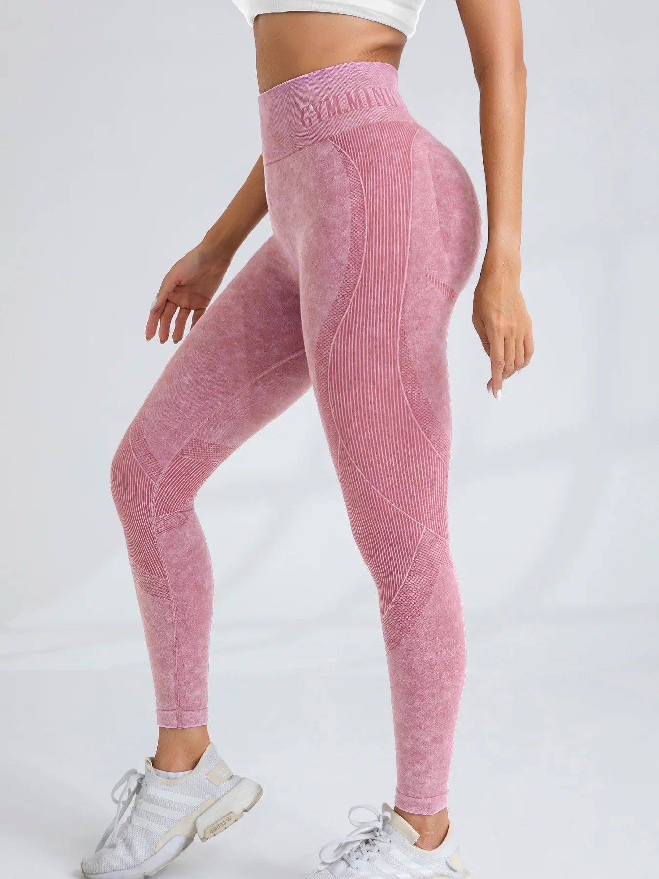 Women Seamless Gym High Waist Yoga Pants Hip Lifting Outdoor Sports Tight Waist