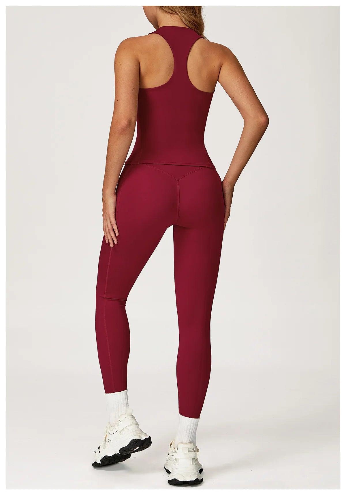 Yoga Set 2 Pieces Workout Outfits Women Clothes Fitness Sportswear Gym Tracksuit High Waist Leggings Sports Bra Athletic Wear