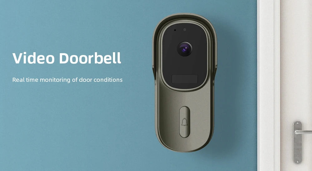 Tuya Video Doorbell WiFi Wireless Door Bell DC AC Battery Powered 1080P 2MP Waterproof