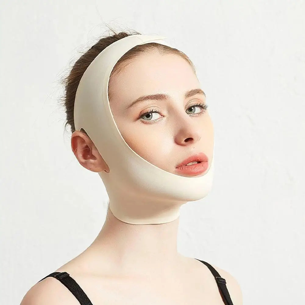 Household Face-lifting Fixed Artifact V-Face Shaping Design Soft Mask Full Package Seamless V-face Bandage Prevent Sagging Face