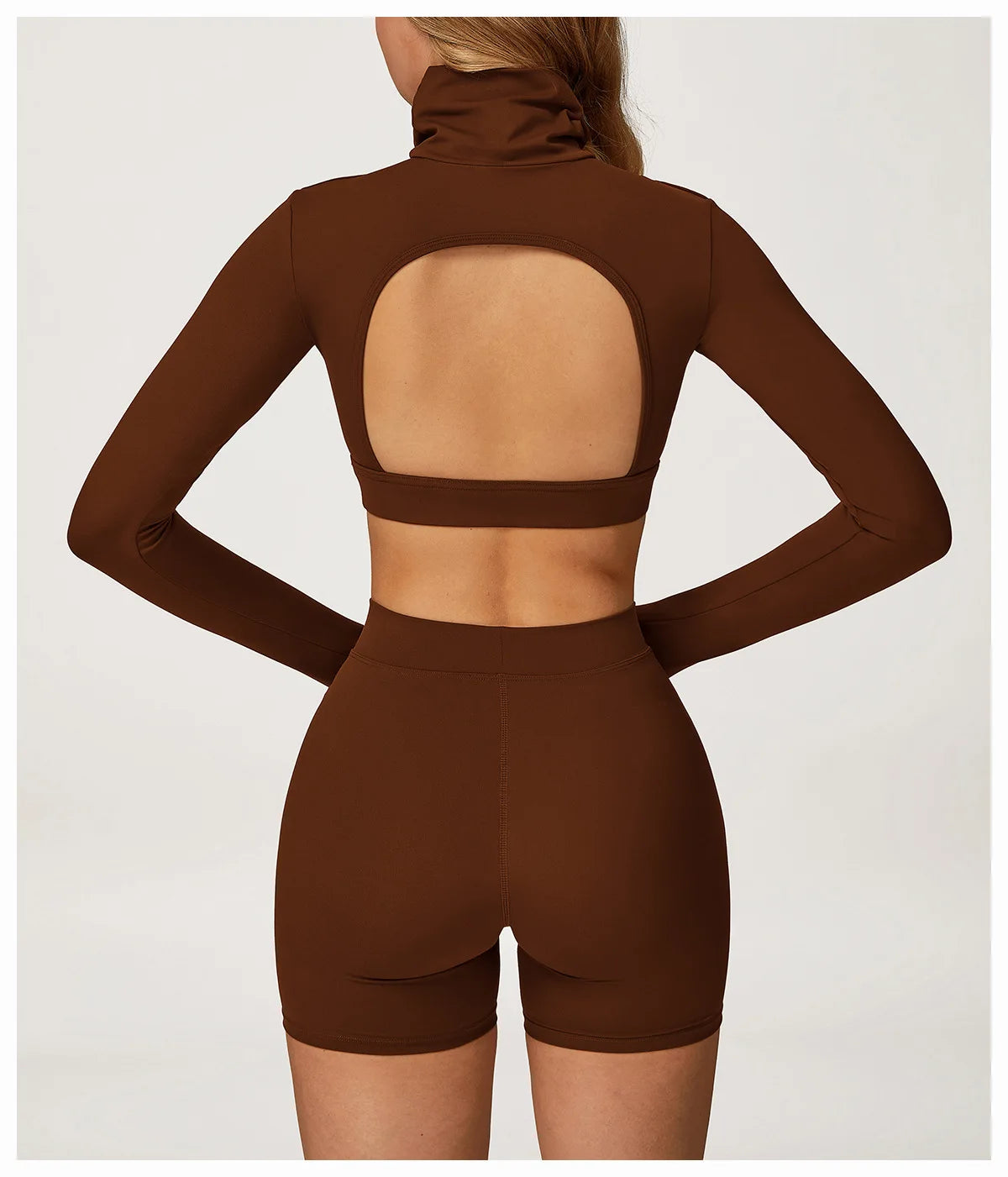 Yoga Set 2 Pieces Gym Clothes Yoga Outfits For Women Tracksuits Workout Long Sleeved Fitness Set Sport Bra Crop Top Gym Leggings