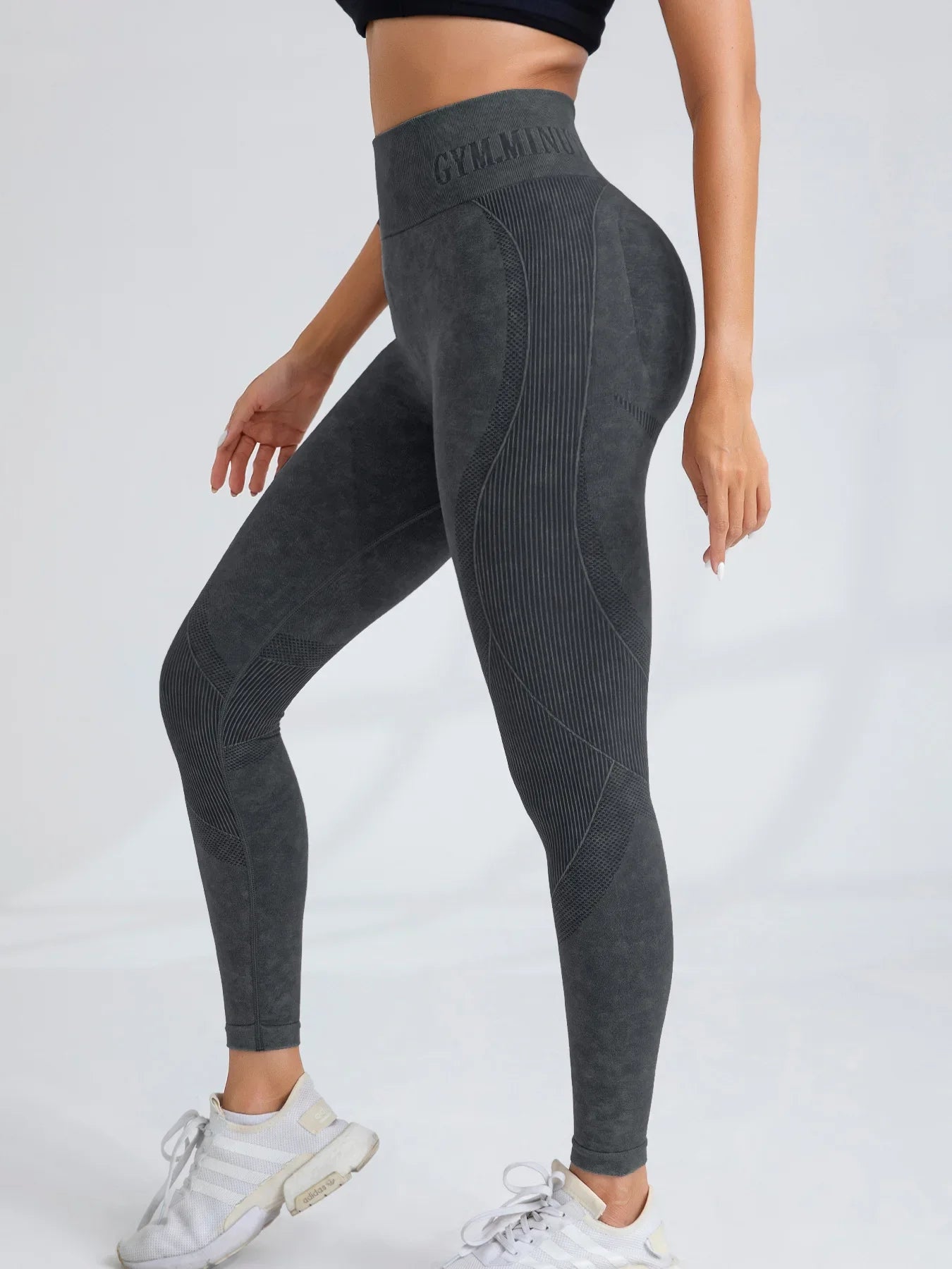 Women Seamless Gym High Waist Yoga Pants Hip Lifting Outdoor Sports Tight Waist
