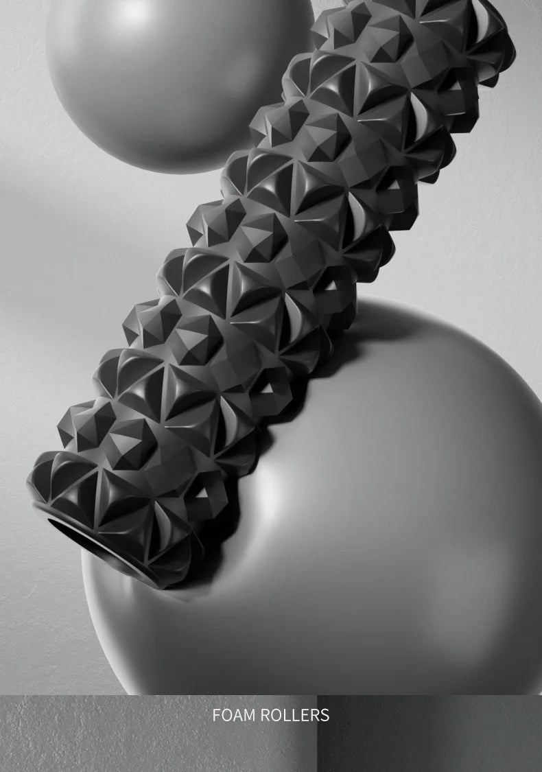 30cm Pilates Foam Roller Muscle Massage EPP Yoga Fitness Roller For Back Pain Relief Gym Exercise Self-Myofascial Treatment