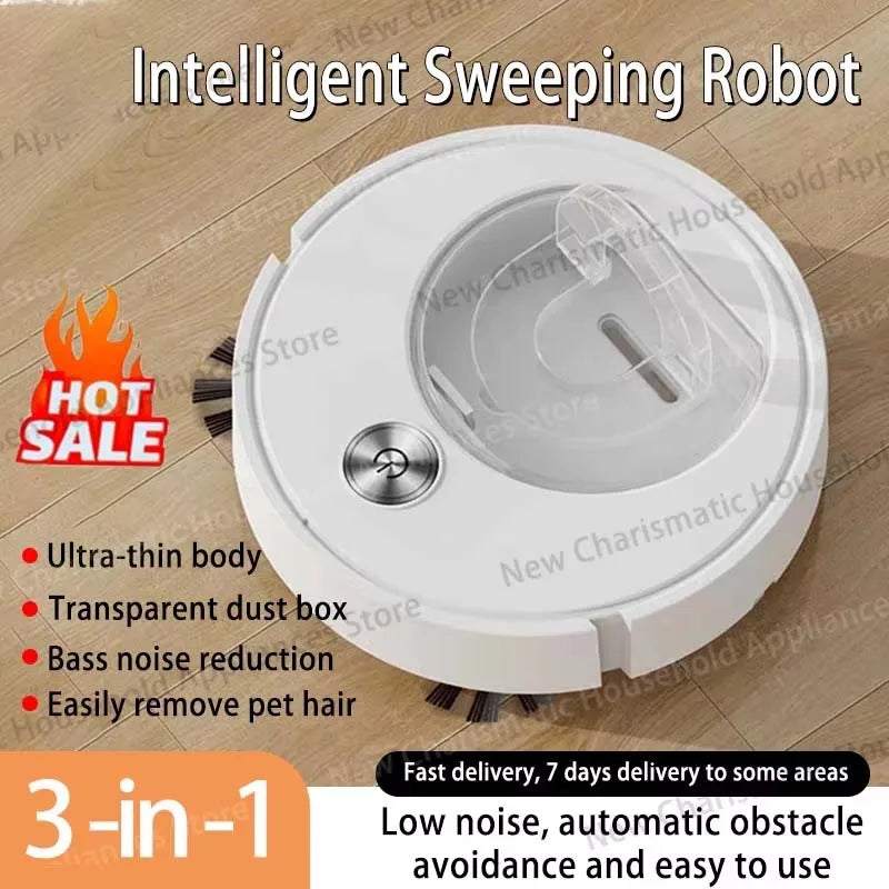 2026 New Intelligent Sweeping Robot Fully Automatic Sweeping Machine 3 In 1 Vacuum Cleaner Can Independently Remove The Dust Box