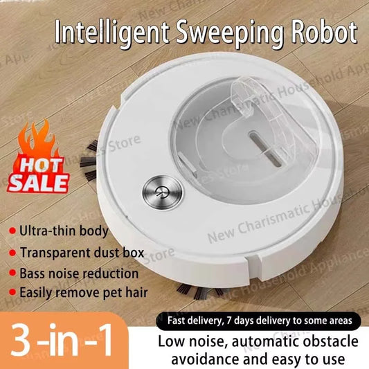 2026 New Intelligent Sweeping Robot Fully Automatic Sweeping Machine 3 In 1 Vacuum Cleaner Can Independently Remove The Dust Box