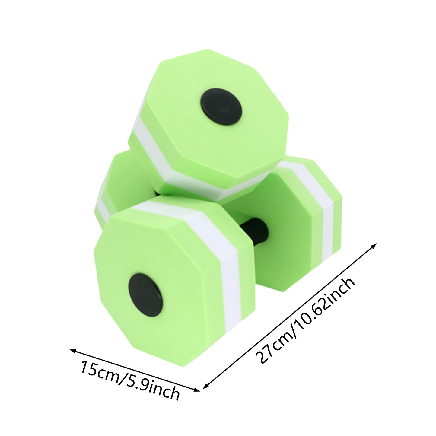 EVA Dumbbells for Water Fitness Swimming Equipment Unisex Aqua Gym Training Gear Lightweight Non Slip