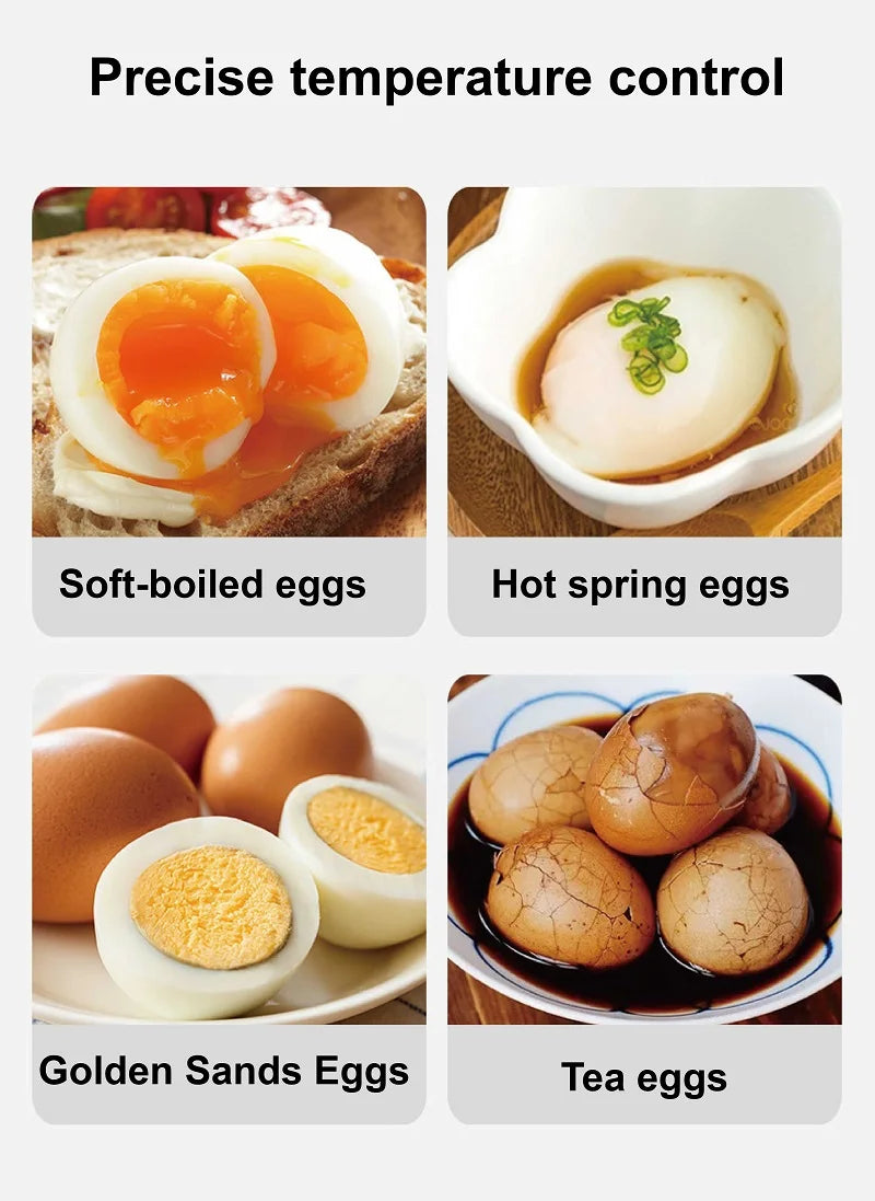 220V Multi-function Electric Steamer Egg Cooker Dormitory Breakfast Machine Reservation Soft-boiled Egg Hot Spring Egg Steamer