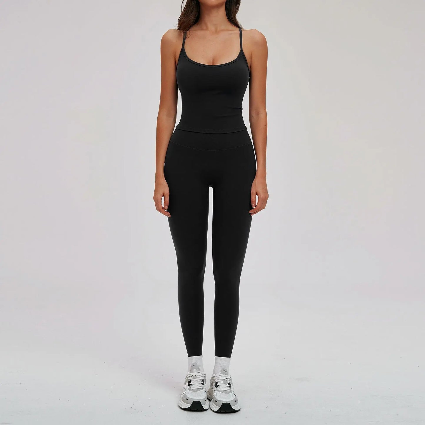 Yoga Set for Women 2026 Beauty Back Tight-Fitting Versatile Yoga Outfit Outdoor Running Sports Set Gym Wear Workout Clothes