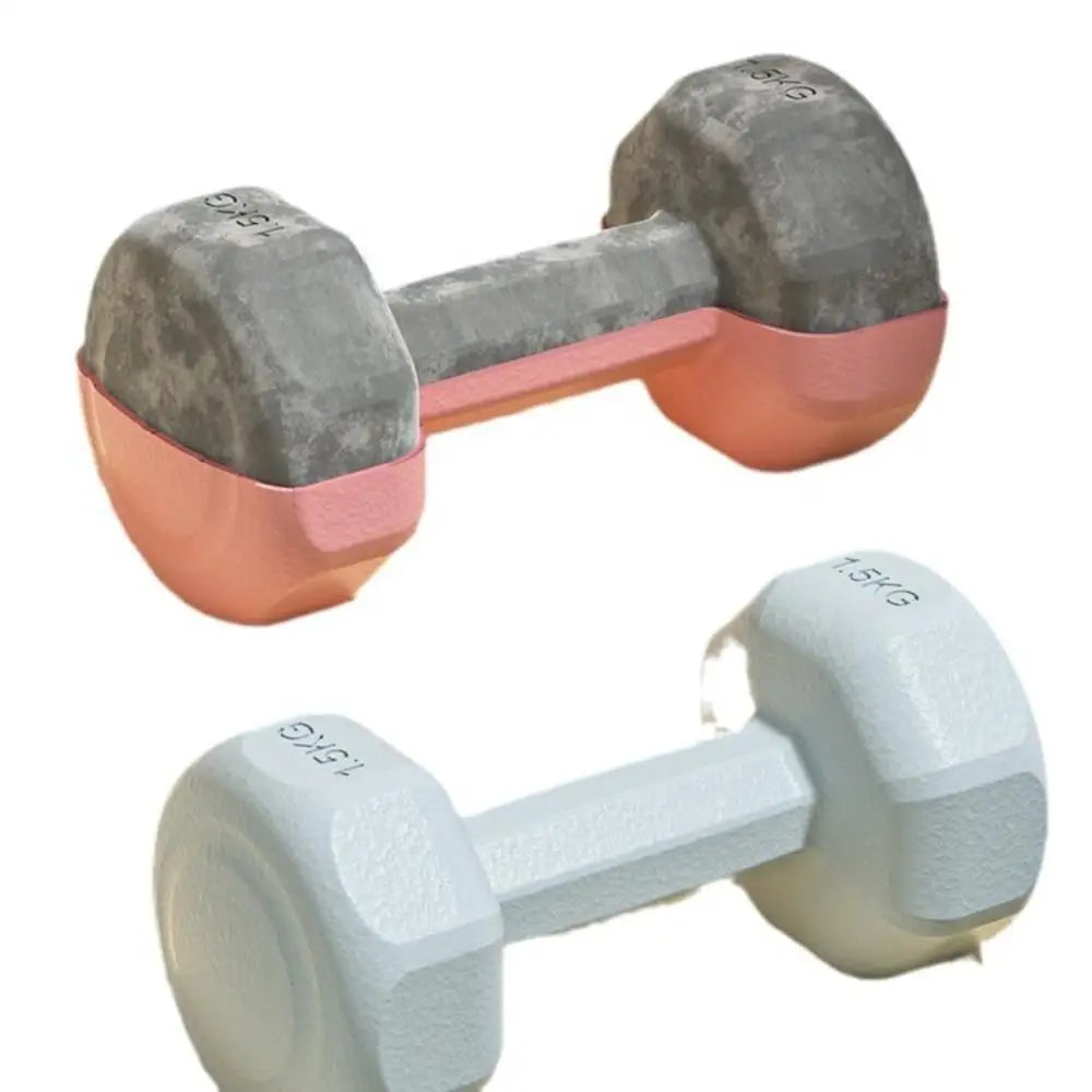 1PC High Quality 1kg Fitness Dumbbell Set PVC Waterproof Non-Slip Anti-Roll Kettlebell Small Dumbbell Women's Fitness