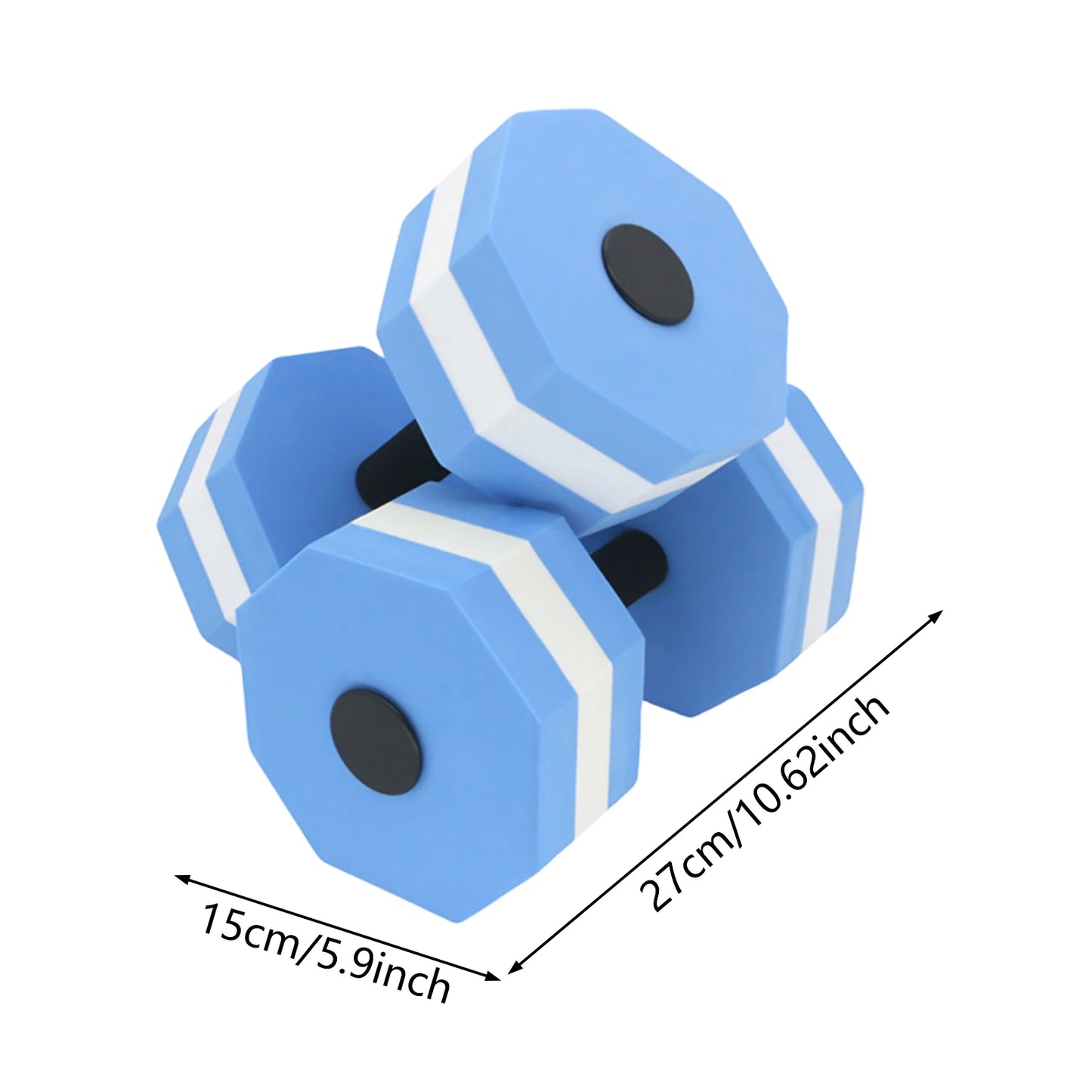 EVA Dumbbells for Water Fitness Swimming Equipment Unisex Aqua Gym Training Gear Lightweight Non Slip