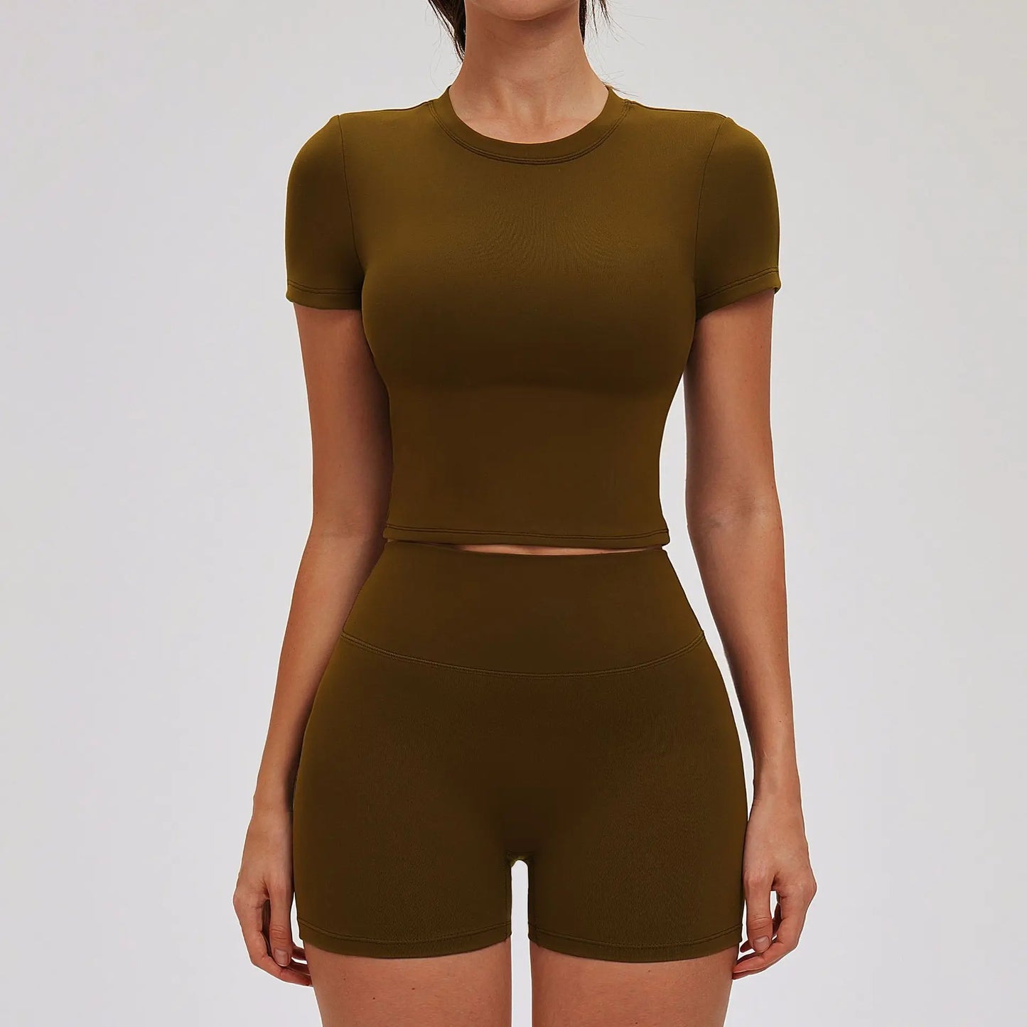 Yoga Set for Women 2026 Beauty Back Tight-Fitting Versatile Yoga Outfit Outdoor Running Sports Set Gym Wear Workout Clothes