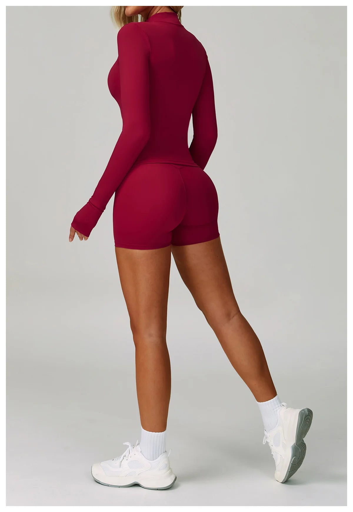 2 PCS Sportswear Women Yoga Set Gym Clothes Athletic Wear Yoga Suits Fitness Set Tracksuits Sports Bra Long Sleeve Gym Leggings