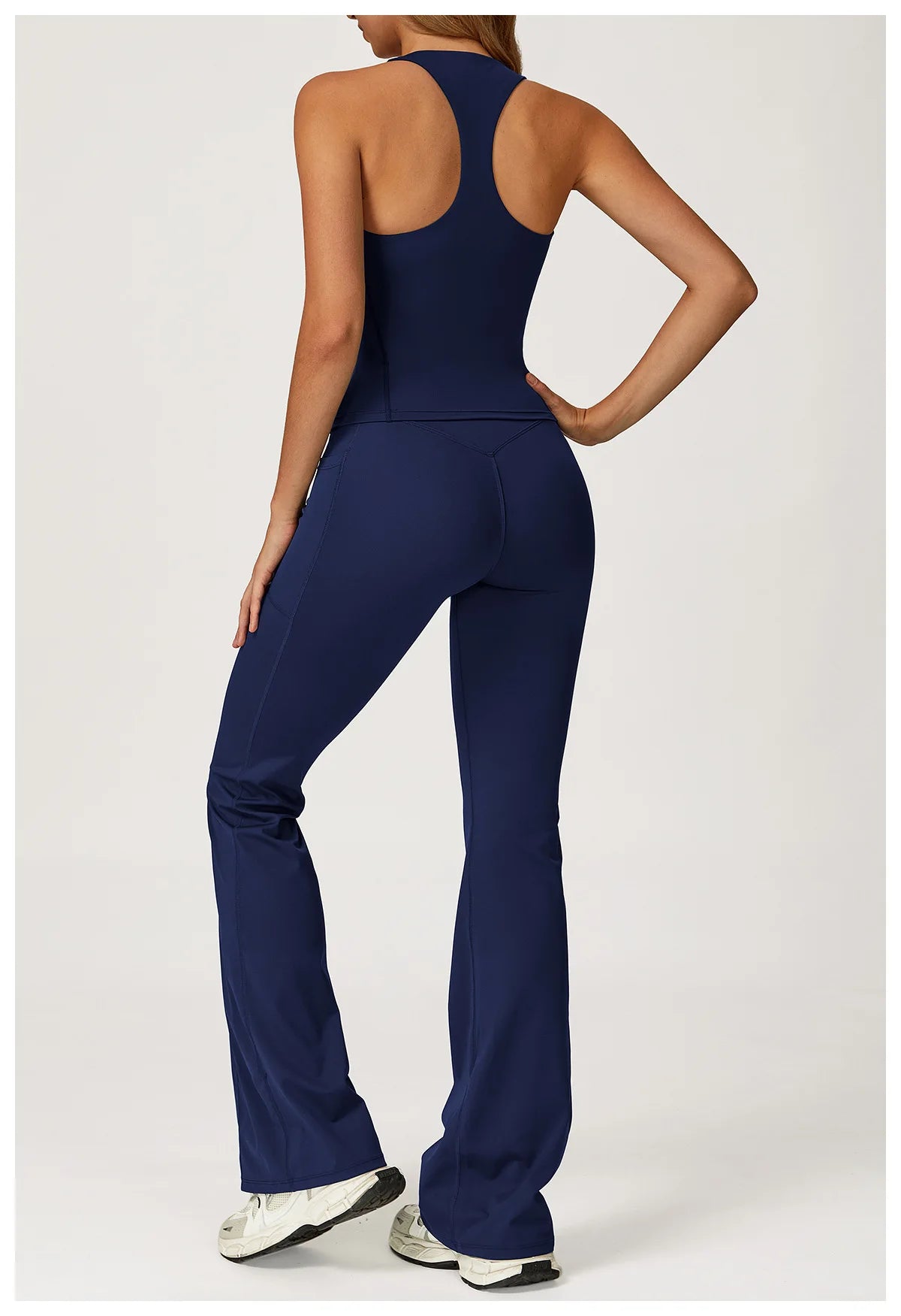 Yoga Set 2 Pieces Workout Outfits Women Clothes Fitness Sportswear Gym Tracksuit High Waist Leggings Sports Bra Athletic Wear