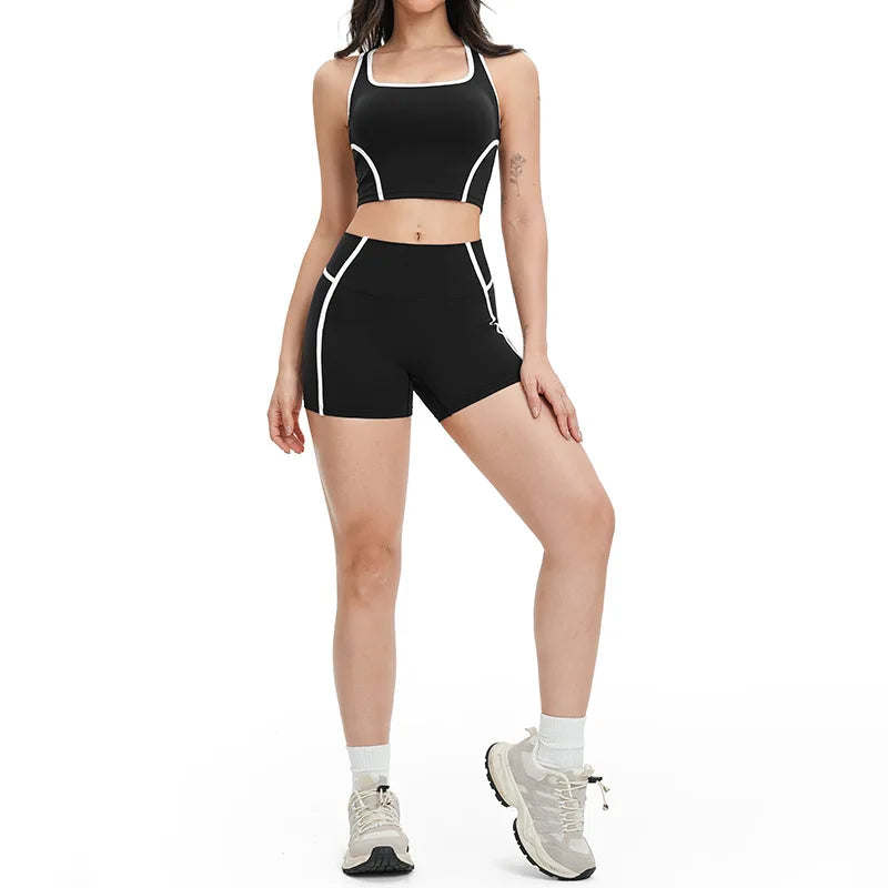 Yoga Set 2 PCS Sports Set Workout Outfits Women's Sportswear Fitness Gym Tracksuit
