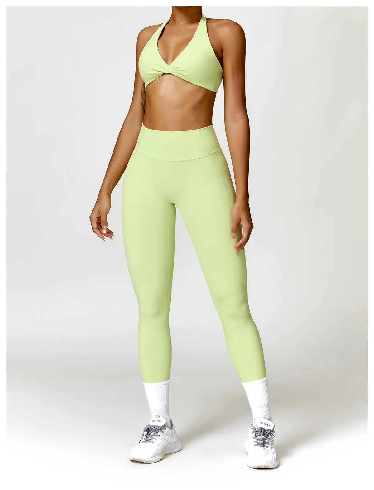 2PCS Yoga Set Nude Feeling Workout Sets Women Tracksuit Gym Push Up Fitness Running Workout Sportwear Sport Bra Leggings Suit
