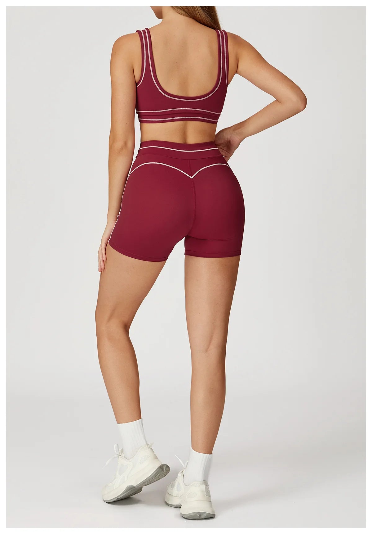 Yoga Set 2 Pieces Women Tracksuit Workout Outfits Fitness Sportswear Gym Clothes High Waist Leggings Sports Bra
