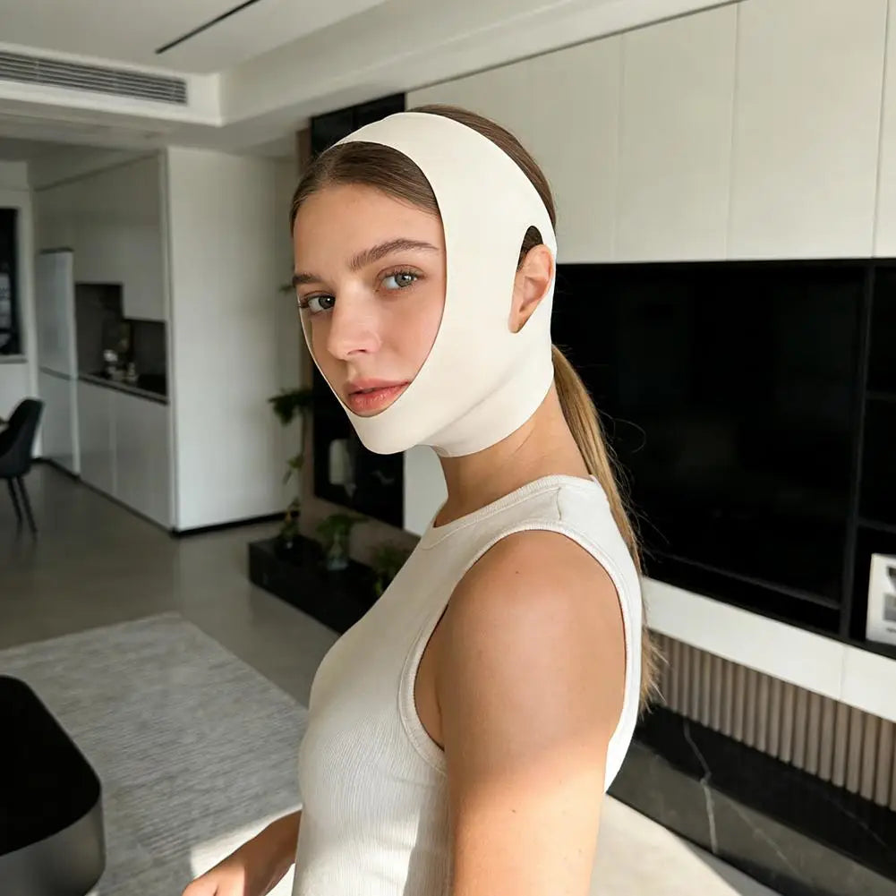 Face V Shaper Mask Face Skin Smoothing Lift Up Bandage Double Chin Tighten Breathable & Comfortable Face Bandage Face Skin Care
