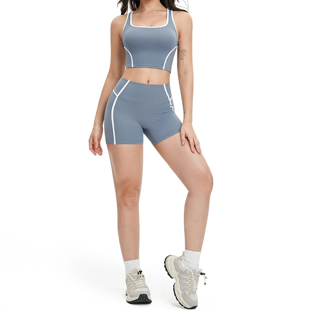 Yoga Set 2 PCS Sports Set Workout Outfits Women's Sportswear Fitness Gym Tracksuit