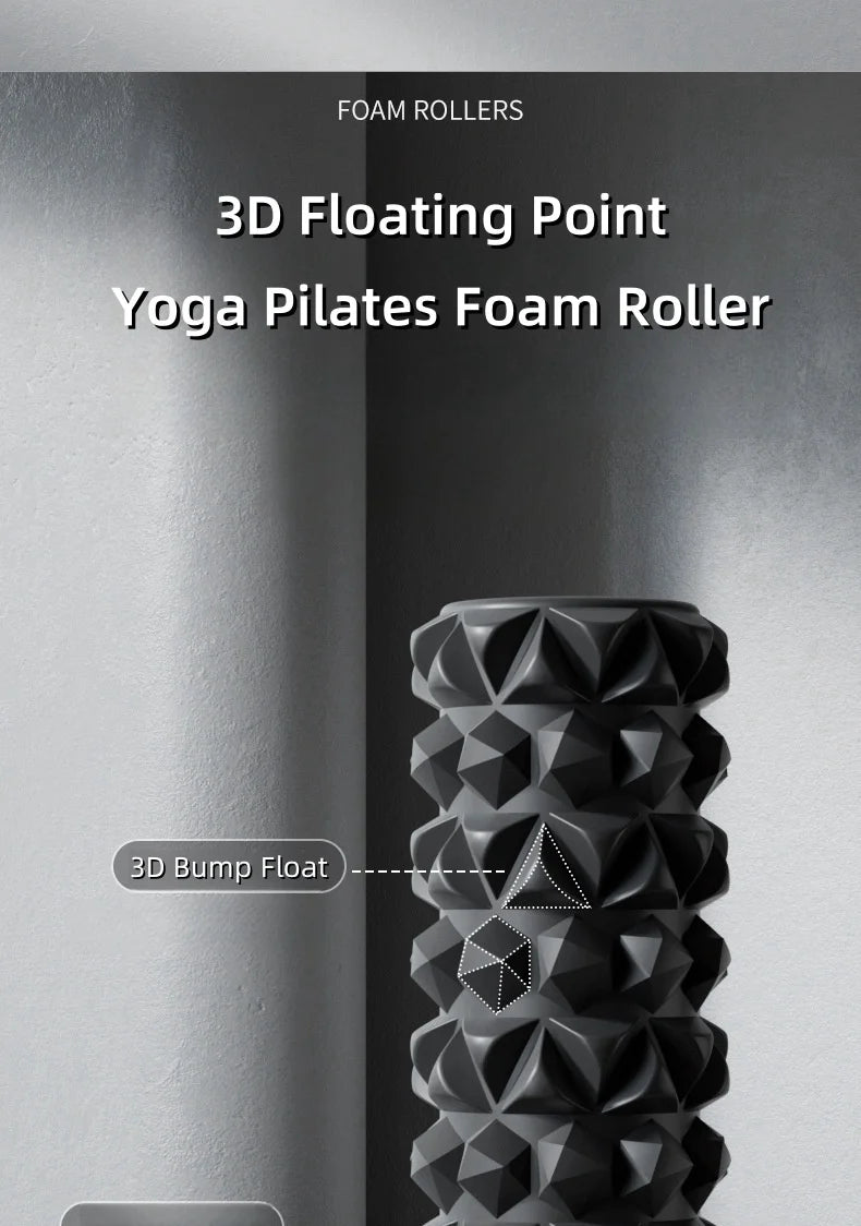 30cm Pilates Foam Roller Muscle Massage EPP Yoga Fitness Roller For Back Pain Relief Gym Exercise Self-Myofascial Treatment