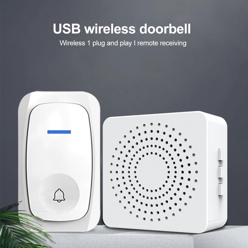 USB Wireless Doorbell Smart Welcome Door Bell Three-speed volume 38