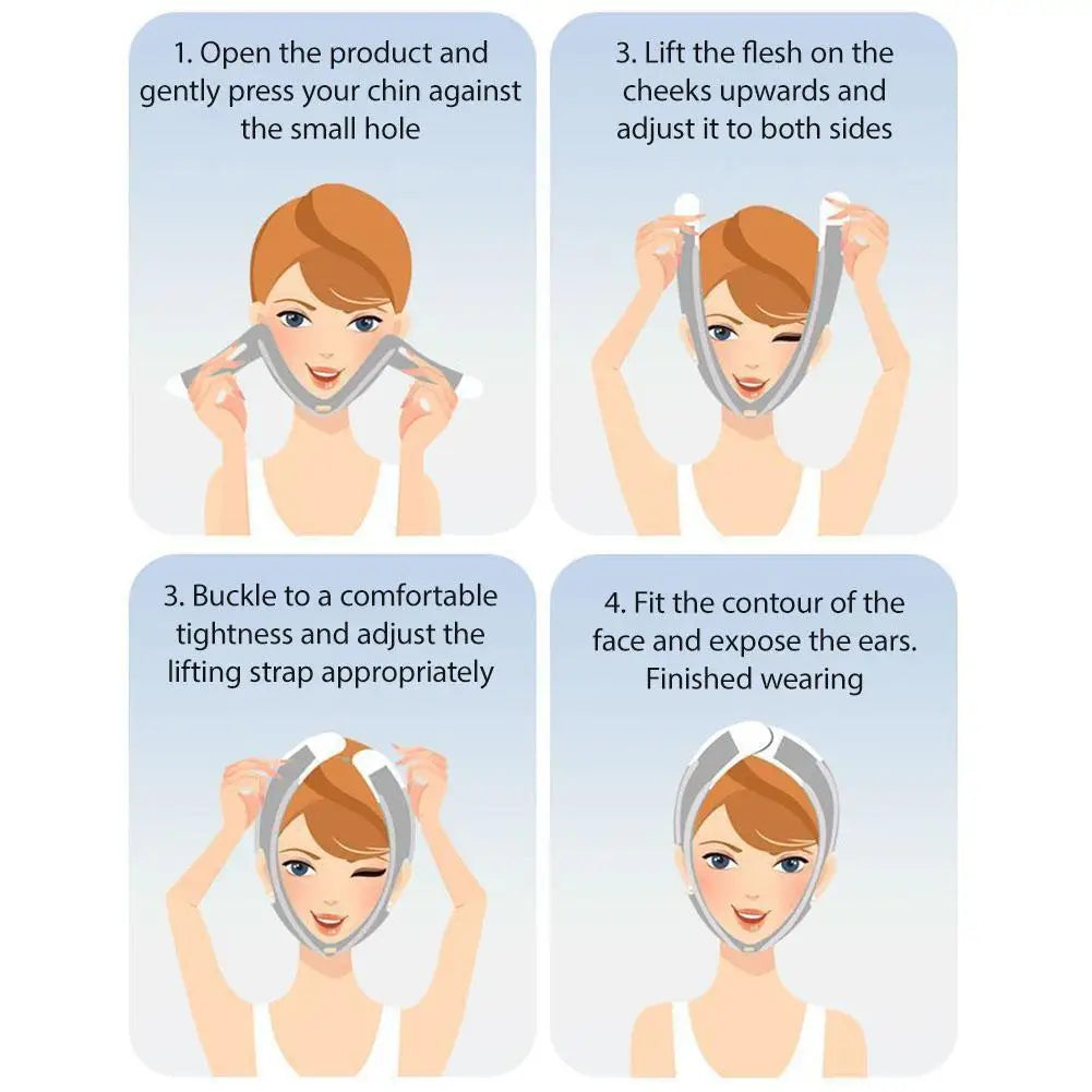 Face Sculpting Sleep Mask Breathable Elastic Lifting Tightening Mask Skin Care Slimming Strap Chin Up Mask Woman