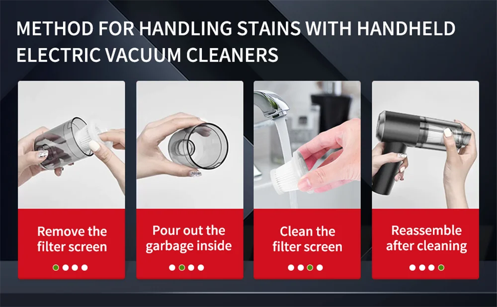 15000PA Compressed Air Dust Collector Handheld vacuum cordless High power, car vacuum cleaner Hairdryer Mini portable