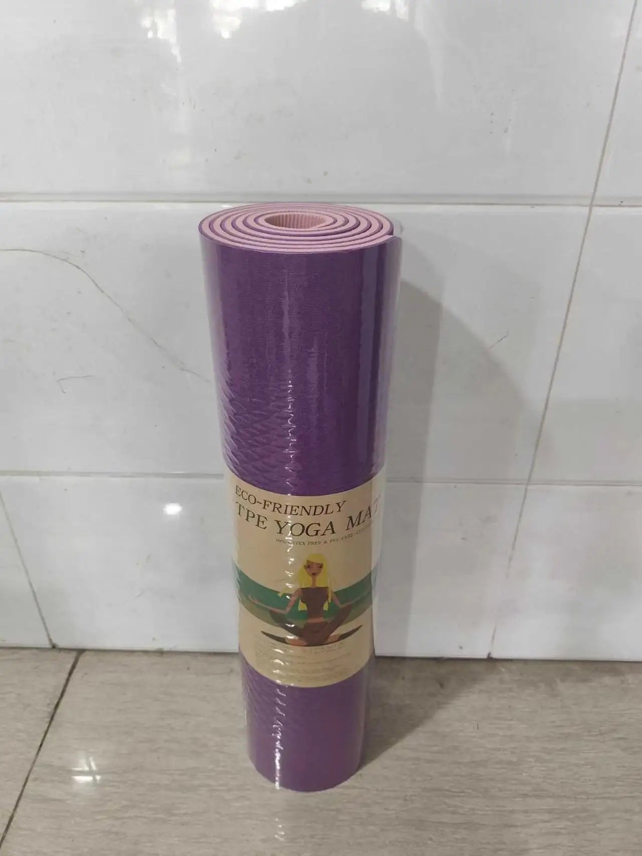 Yoga Mats Anti-slip Sport Fitness Mat Blanket Exercise Yoga Pilate Gymnastics Mat Fitness Equipment Floor Work 6MM Thick TPE