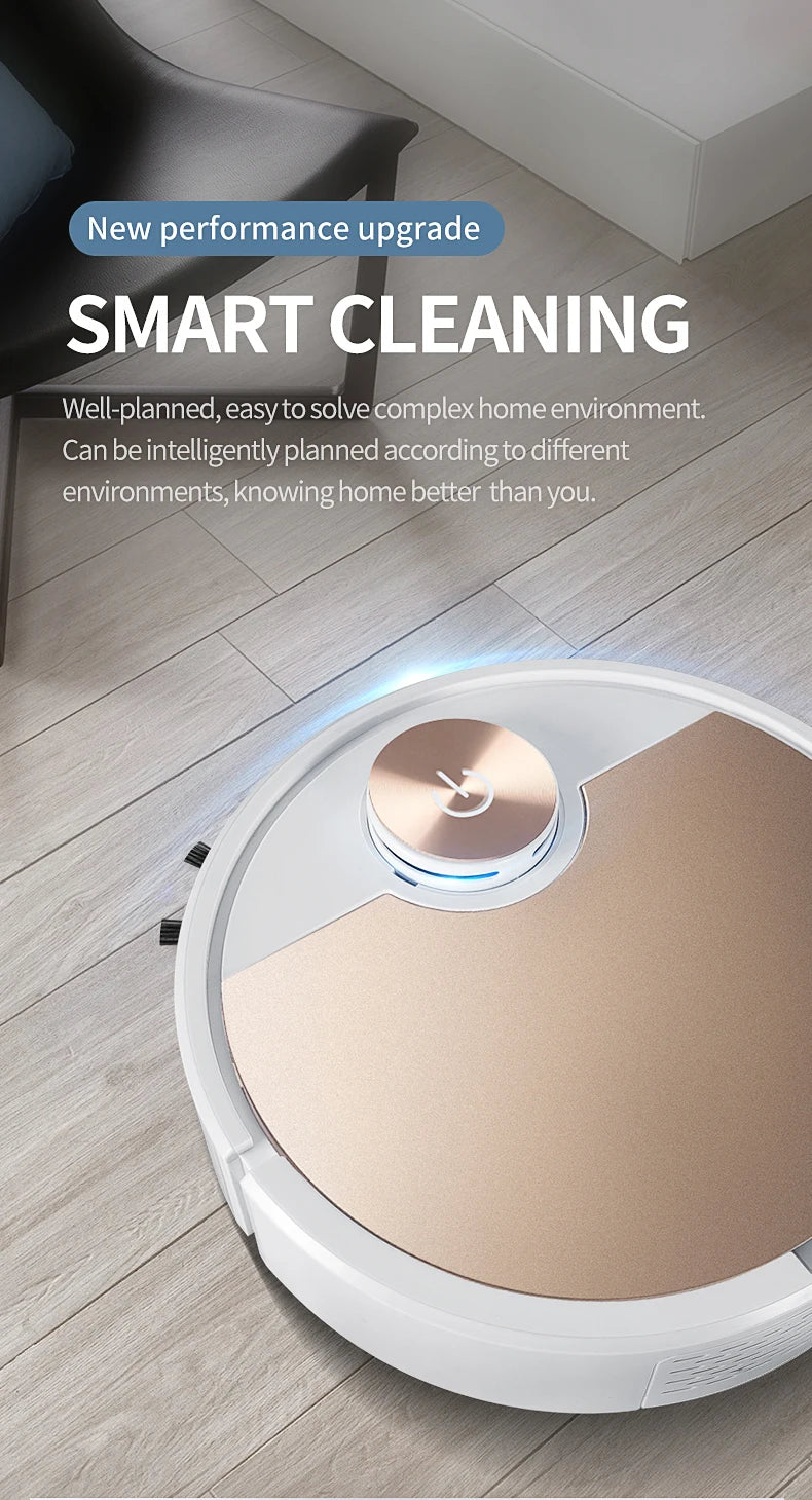 New ES06 Robot Vacuum Cleaner APP Wireless Cleaning Machine Smart Remote Control  Sweeping Floor For Home Vacuum Cleaner