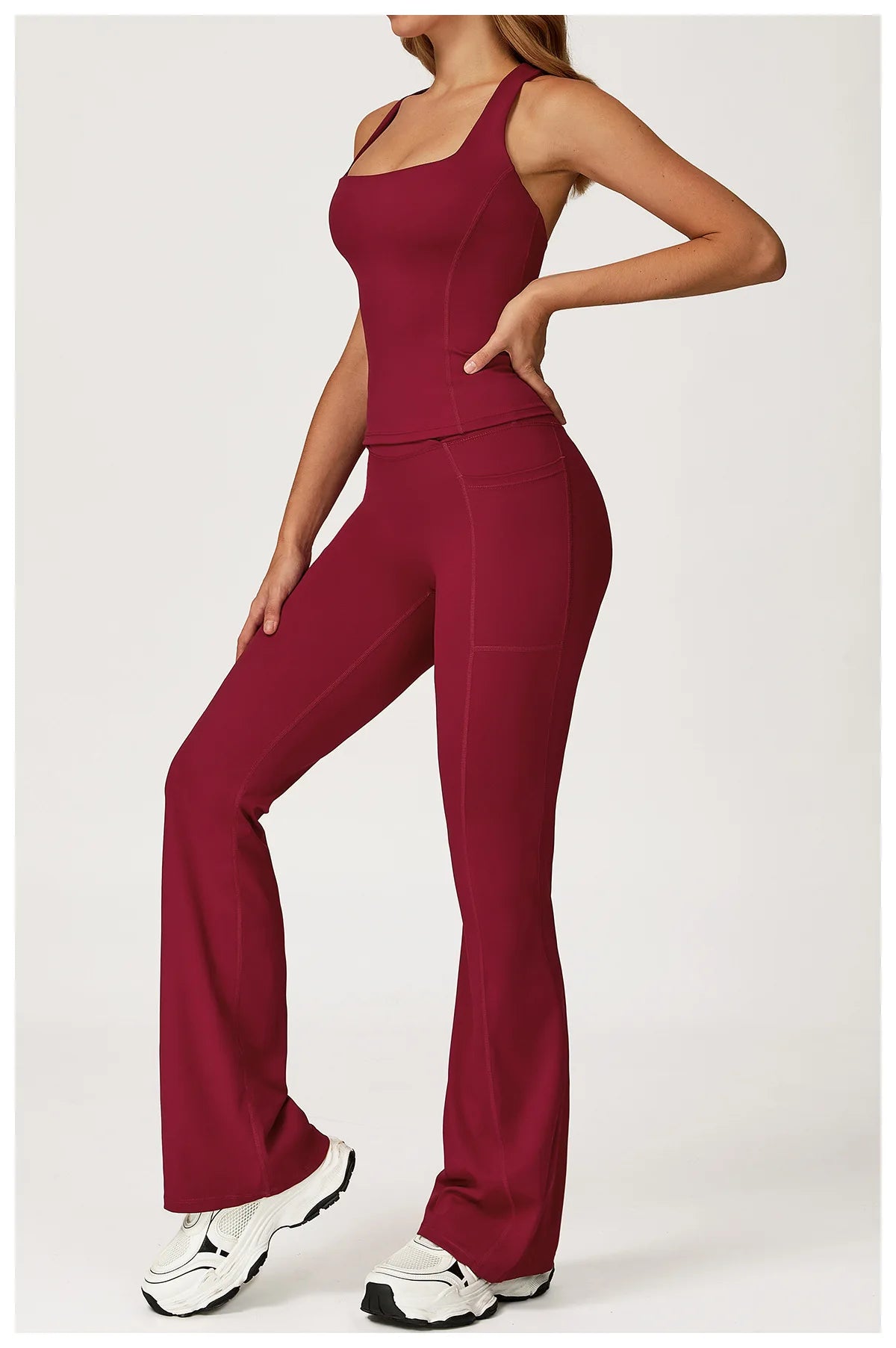 2PCS Yoga Set Gym Clothes Workout Sportswear Yoga Suits Women Tracksuits Fitness Outfits Sports Bra Gym Leggings Athletic Wear