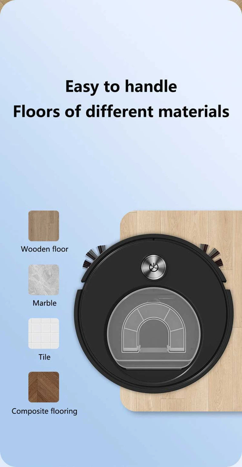 2026 New Intelligent Sweeping Robot Fully Automatic Sweeping Machine 3 In 1 Vacuum Cleaner Can Independently Remove The Dust Box