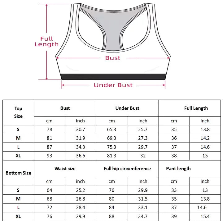 LEOSOXS Digital Printing 2piece Yoga Set Running Sports Gym Cycling Workout Comfortable