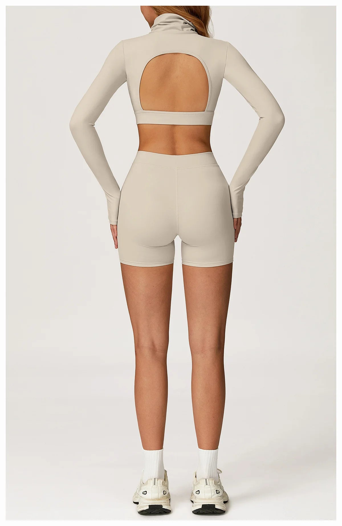 Yoga Set 2 Pieces Gym Clothes Yoga Outfits For Women Tracksuits Workout Long Sleeved Fitness Set Sport Bra Crop Top Gym Leggings