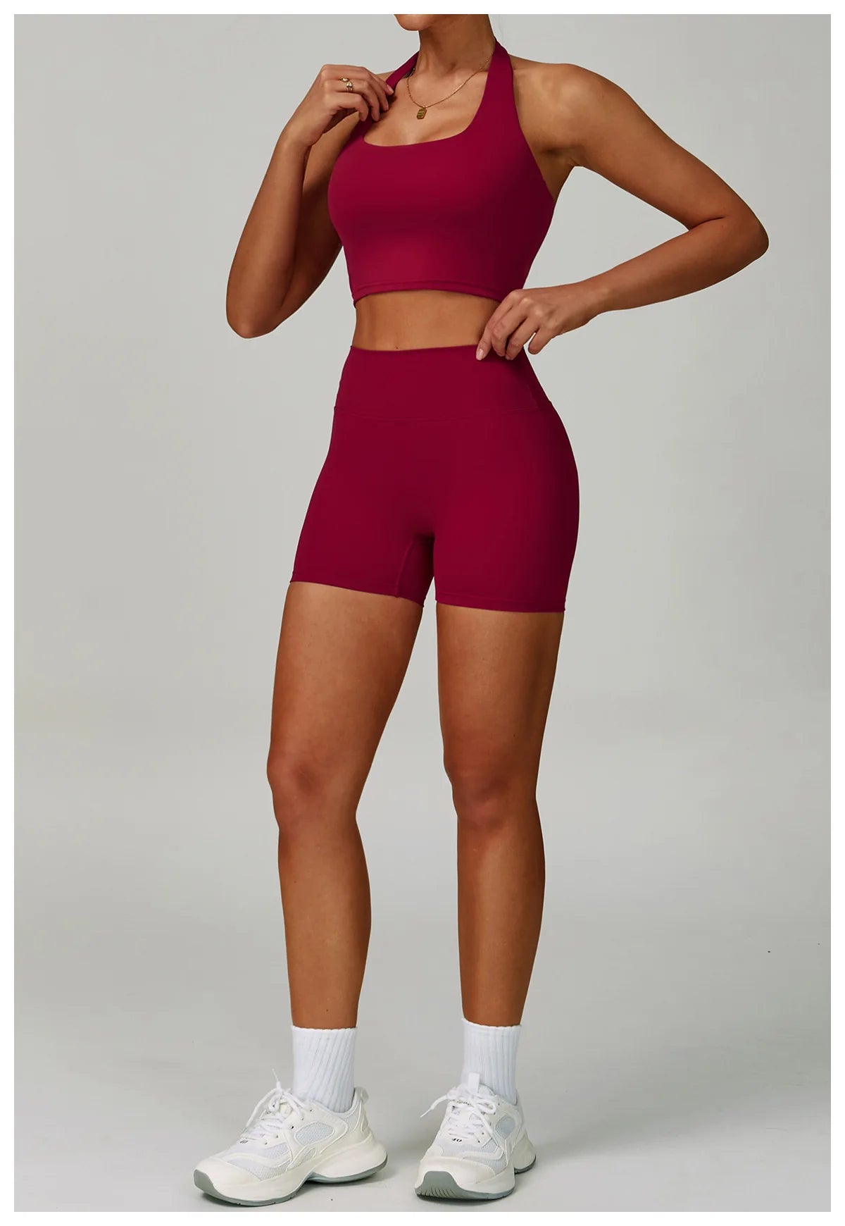 2 PCS Sportswear Women Yoga Set Gym Clothes Athletic Wear Yoga Suits Fitness Set Tracksuits Sports Bra Long Sleeve Gym Leggings