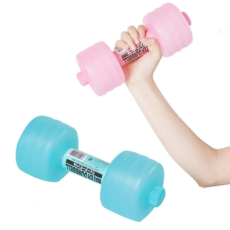1Pcs Water-filled Dumbbells Portable Dumbbell Sports Water Bottle for Arm Strength Training Home Gym Fitness