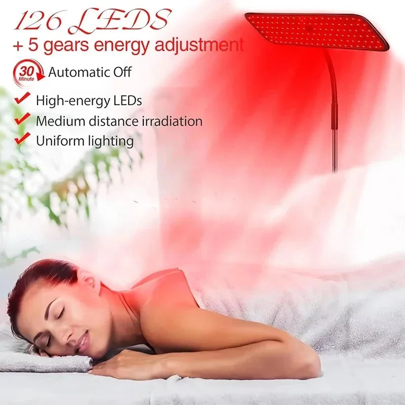 660nm 850nm Near Infrared Light Panel Red Light Lamp With Timer Face and Body Home Use Relief Pain Device with Adjustable Stand