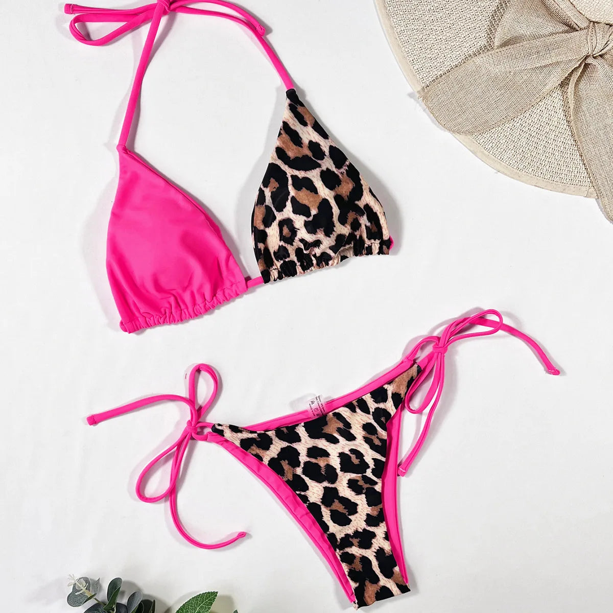 Micro Bikini 2024 Sexy Brazilian Biquini Bikinis Set Leopard Women Swimsuit Female Swimwear Swimming Suit Beachwear Bathing Suit