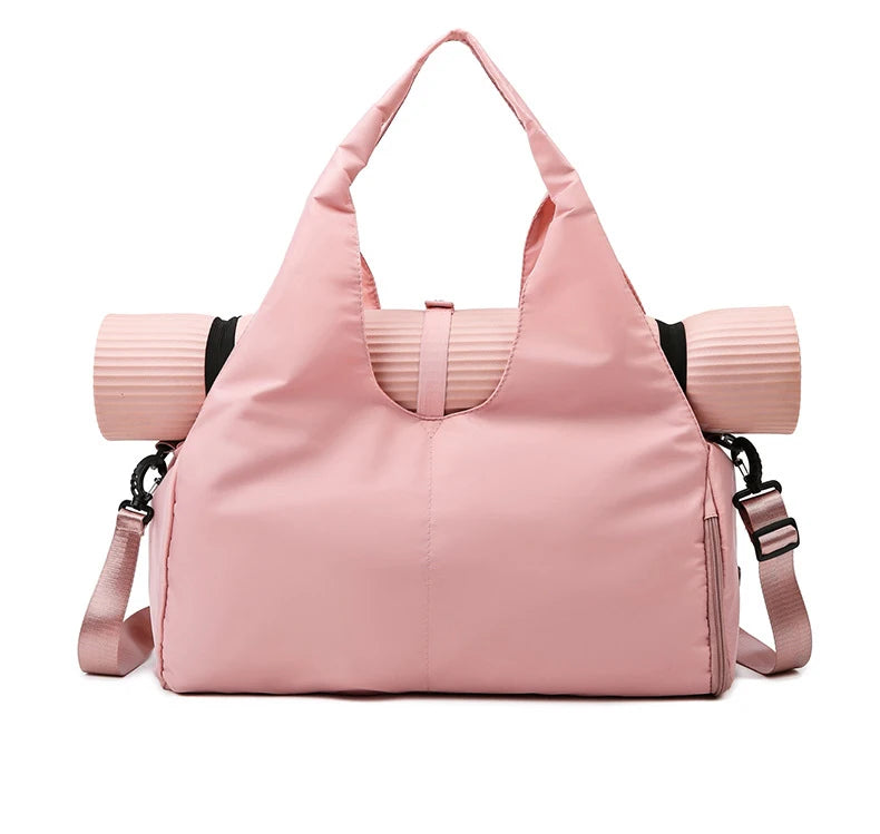 Yoga Mat Bag, Women's Sports and Fitness Bag, Handbag, Luggage Bag, Wear-Resistant, Large Capacity Storage Travel Bag