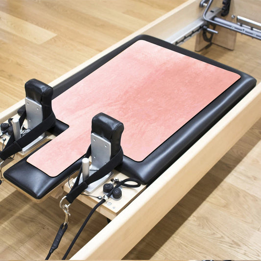 Pilates Reformer Mat Anti-slip Silicone Training Mat For Reconstituted Core Bed Sweat-Absorbent Artificial Suede Reformer Mat