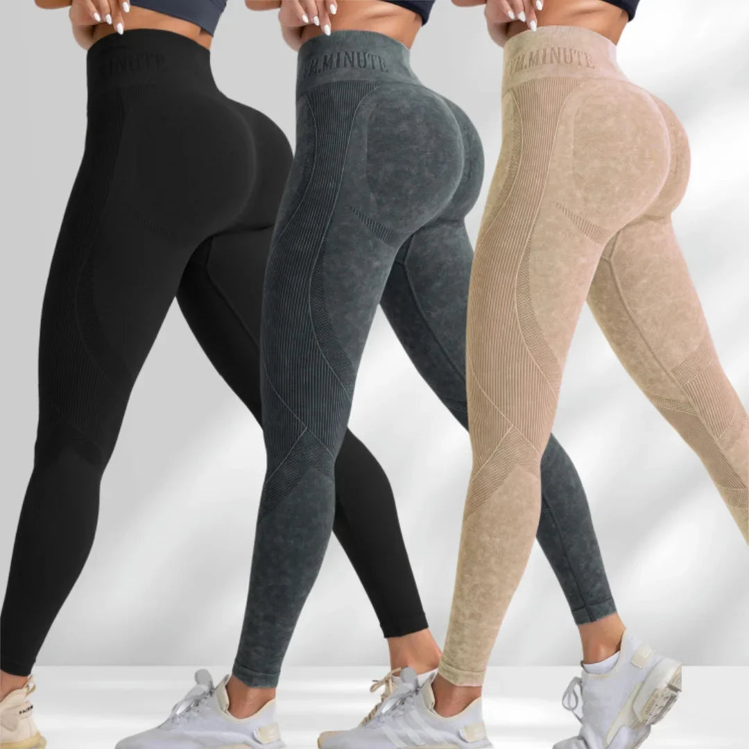 Women Seamless Gym High Waist Yoga Pants Hip Lifting Outdoor Sports Tight Waist