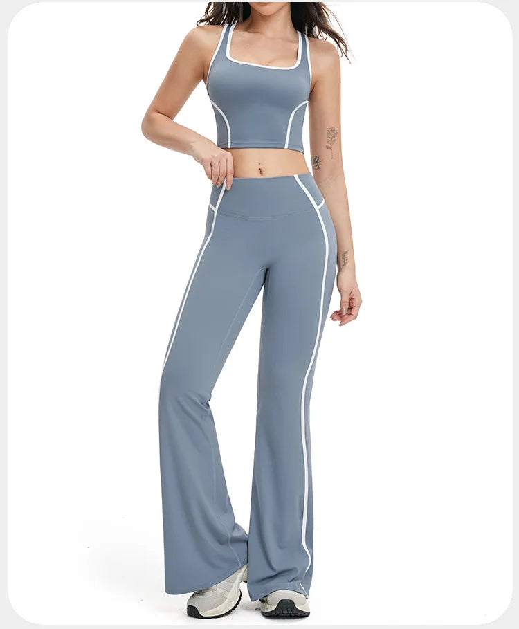 Yoga Set 2 PCS Sports Set Workout Outfits Women's Sportswear Fitness Gym Tracksuit