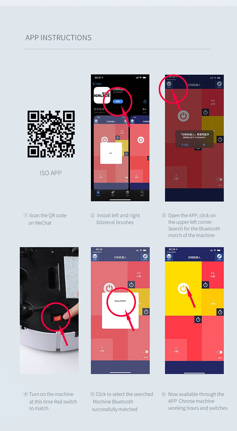 New ES06 Robot Vacuum Cleaner APP Wireless Cleaning Machine Smart Remote Control  Sweeping Floor For Home Vacuum Cleaner