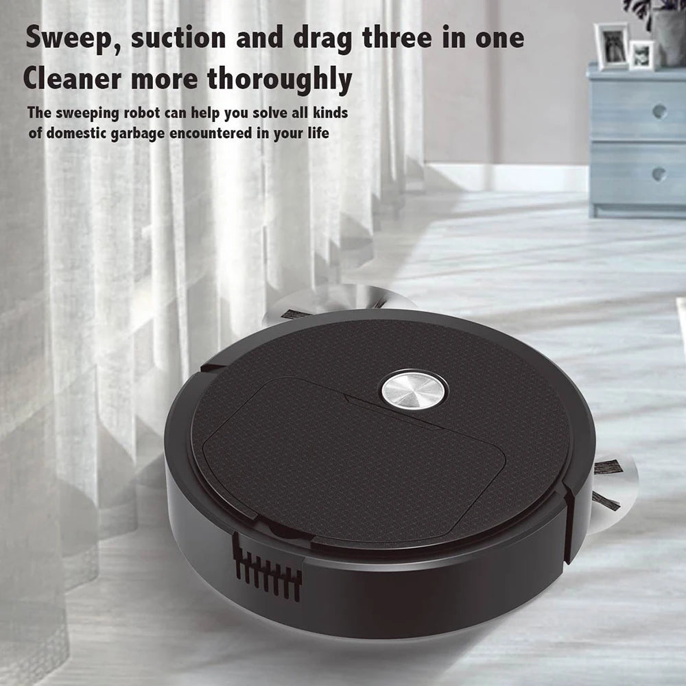 NEW 3 In 1 Smart Sweeping Robot Home Mini Sweeper Sweeping and Vacuuming Wireless Vacuum Cleaner Sweeping Robots For Home Use