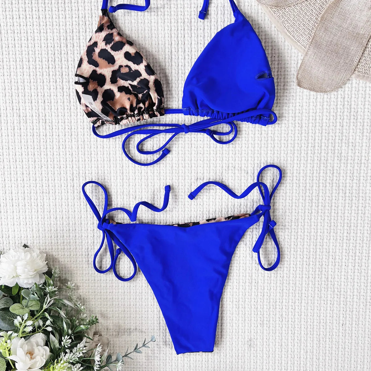Micro Bikini 2024 Sexy Brazilian Biquini Bikinis Set Leopard Women Swimsuit Female Swimwear Swimming Suit Beachwear Bathing Suit