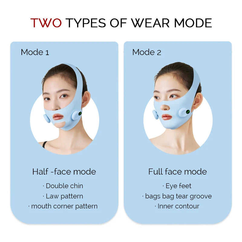 Facial EMS Lifting Machine Chin Cheek Slimming Strap Facial Shaping Massager Double Chin Removal V Line Lift Belt Skin Care Tool