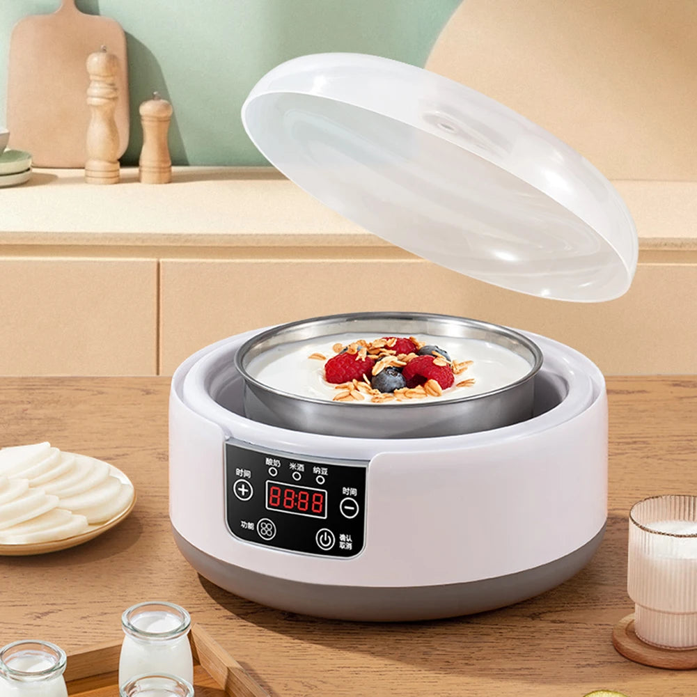1.2L Electric Yogurt Machine Constant Temperature Multi-Function Yogurt Machine Low Noise Wine Ferment Machine for Home Kitchen